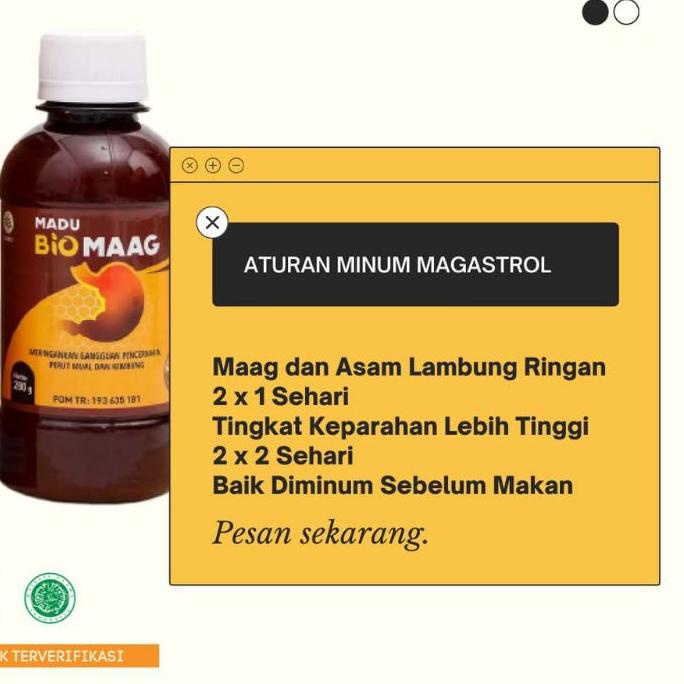 

Voucher[LR 036]|BIO MAAG MADU ASLI MENGATASI SAKIT MAAG KRONIS