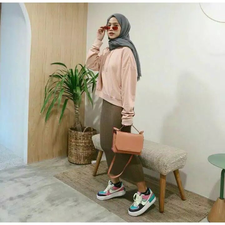 Rok Rajut Span / Rok Span Knit / Rok Panjang / Long Knit Skirt / Rok Wanita Kekinian / Celana Panjang Wanita-8