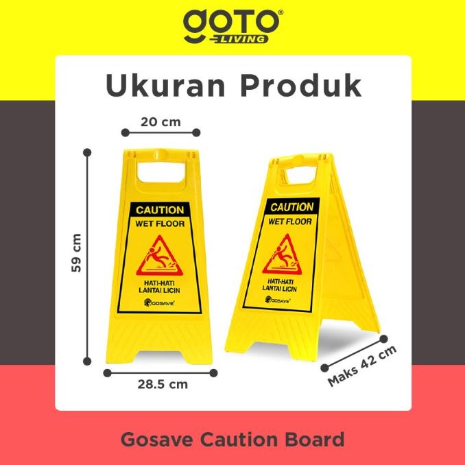 

Gosave Papan Peringatan Sign Label Awas Lantai Licin