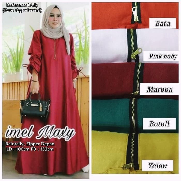 discon imel maxi baju dress wanita dress pesta dress muslim wanita batik 2 kuliah,kerja,kantor,pesta