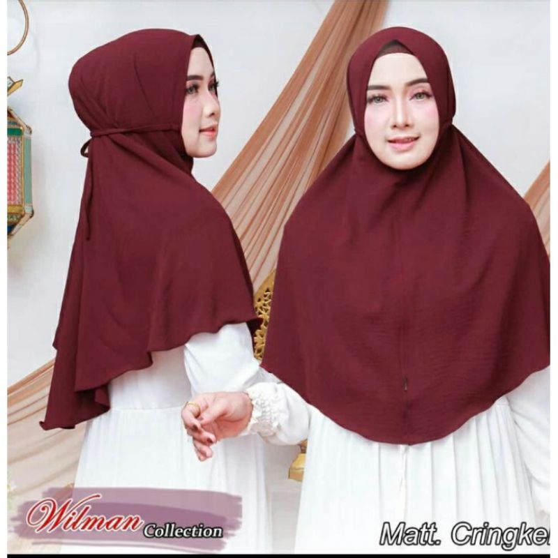 Bergo Maryam Kringkel Premium Original Wilman Collection