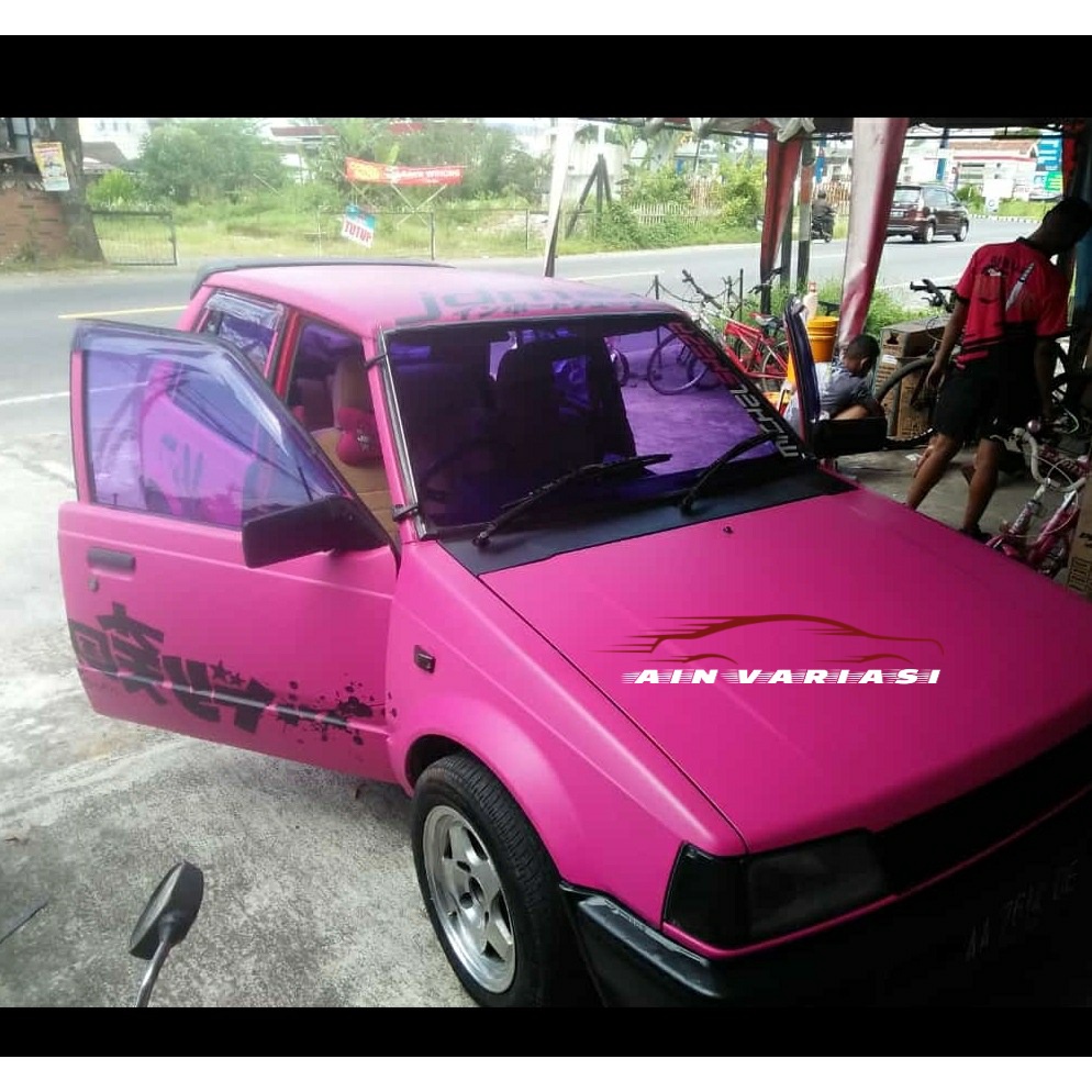 Stiker kaca film mobil jendela rumah gedung kantor sun mars type light purple fashion terbaru