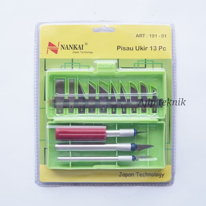 Alat Pisau Ukir Nankai13 Pcs Alat Ukir Kayu Nankai Set 13Pcs