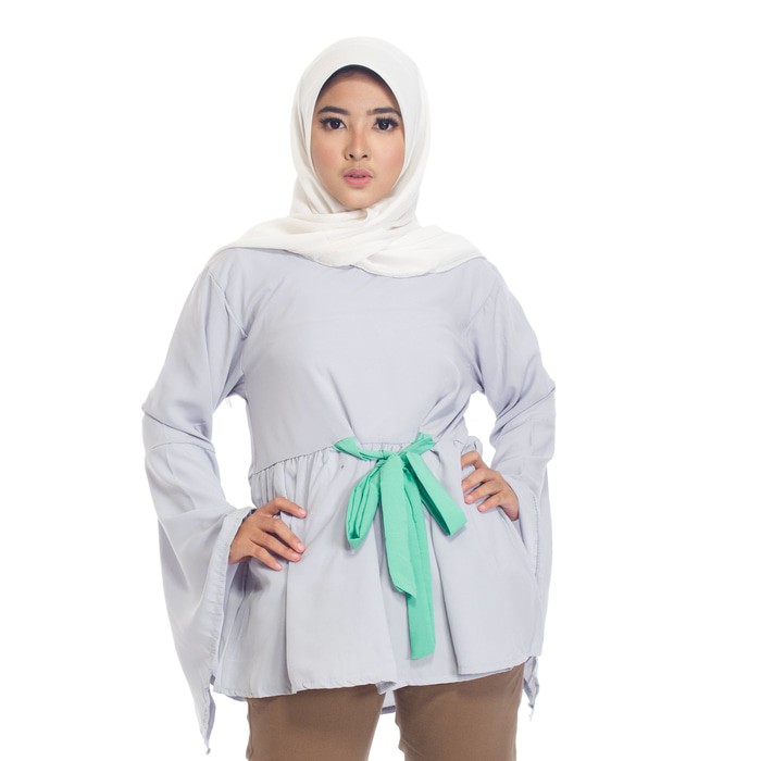 RUBY || Baju Kekinian Cewek Murah Wanita Grosir blouse white zuky bhn rayon bangkok LD96 AO14