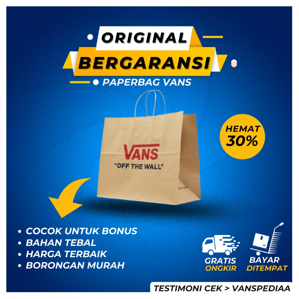 

Paper Bag Vans Coklat Polos Paperbag Tote Bag Vans Tas Kertas Coklat Polos Vans
