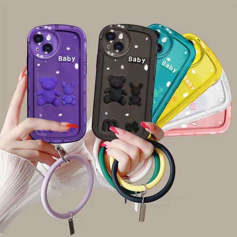 Case Motif Beruang Untuk iPhone 12 13 11 Pro Max X Xs Max Xr rjgb