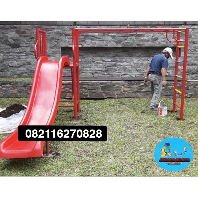 Mainan Anak Perosotan + Monkey Bar Ahmad_Storeid88