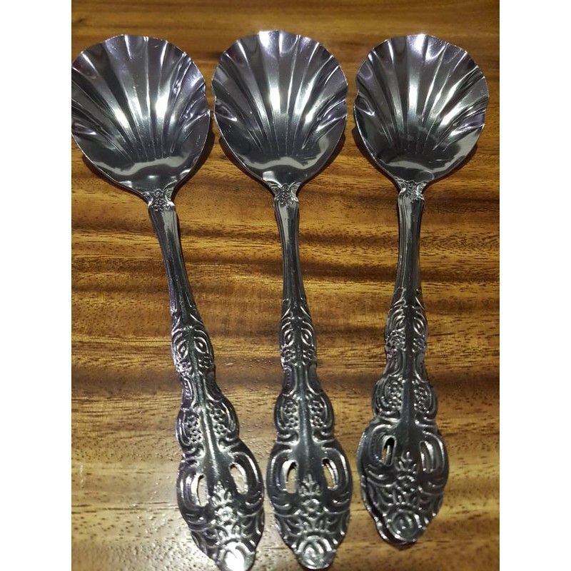 Sendok sayur model kerang / sendok sayur stainless / sendok nasi