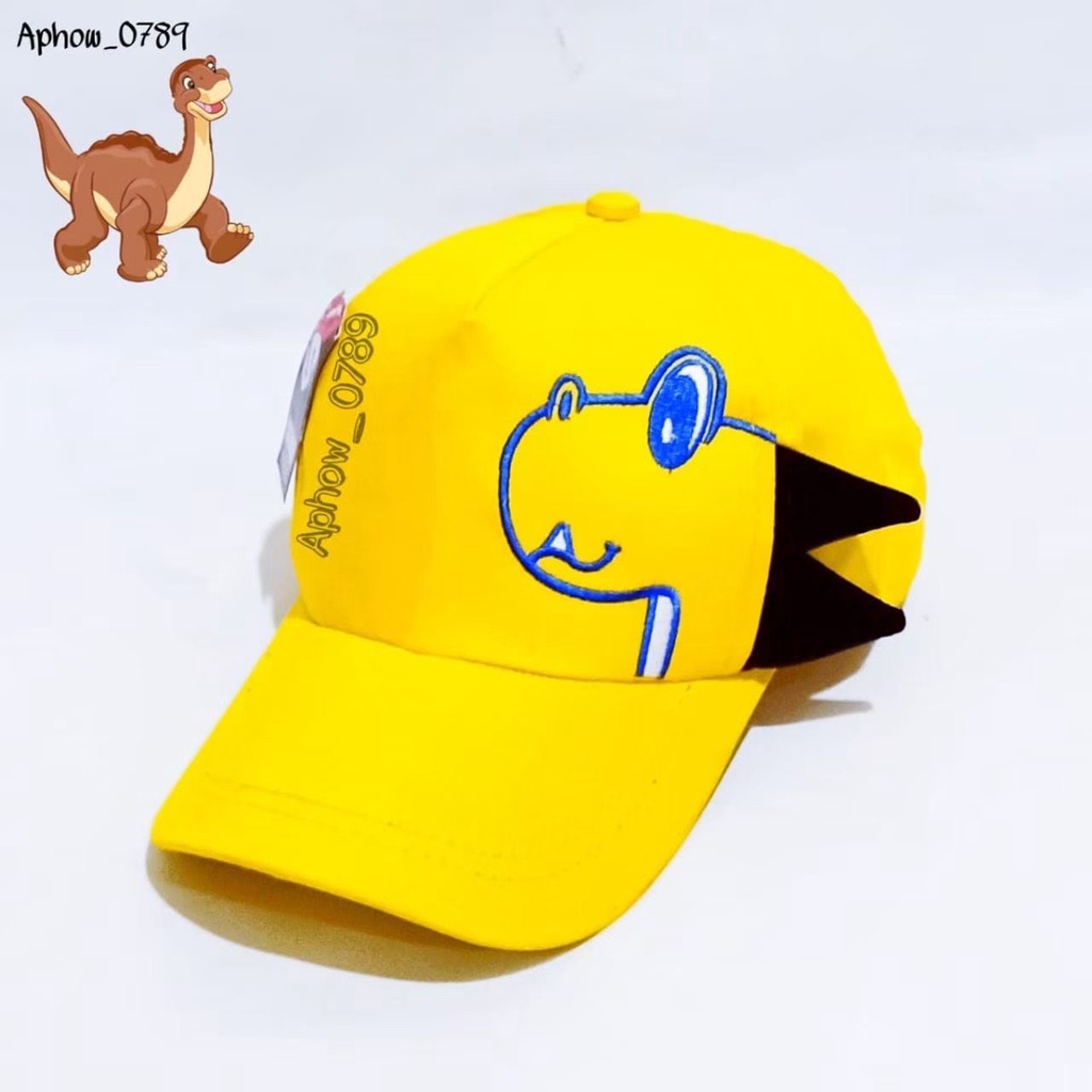 Topi Anak Bordir Dino / Topi Bassball Anak Bordir Dinosaurus / CIDOT_ID / CIO