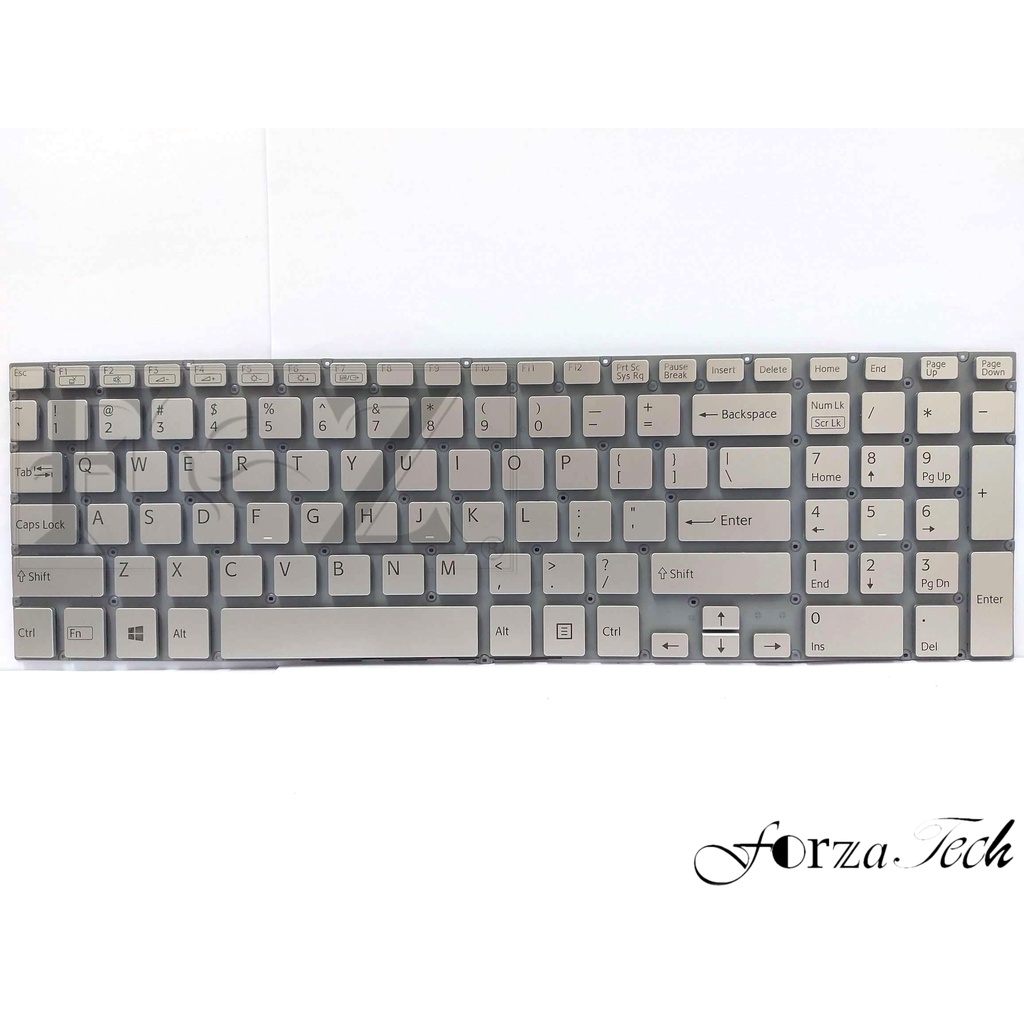 Keyboard Vaio Fit 15 SVF15A SVF15A1M2E SVF15A1Z2E Silver