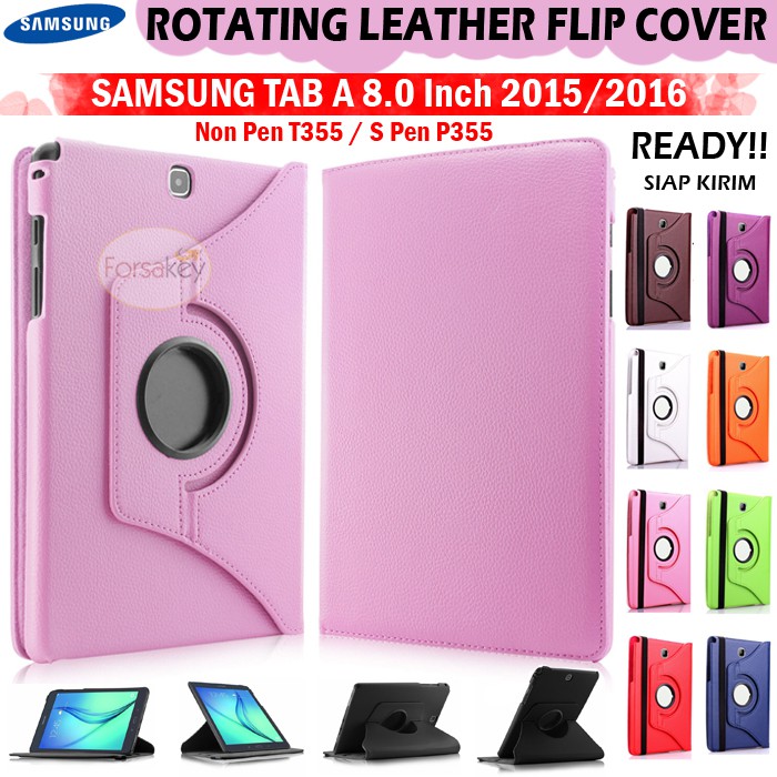 Samsung Galaxy Tab Tablet A 8 A8 2015 2016 S Pen SM-P355 Smart Flipcover Flipcase Case Casing Cover