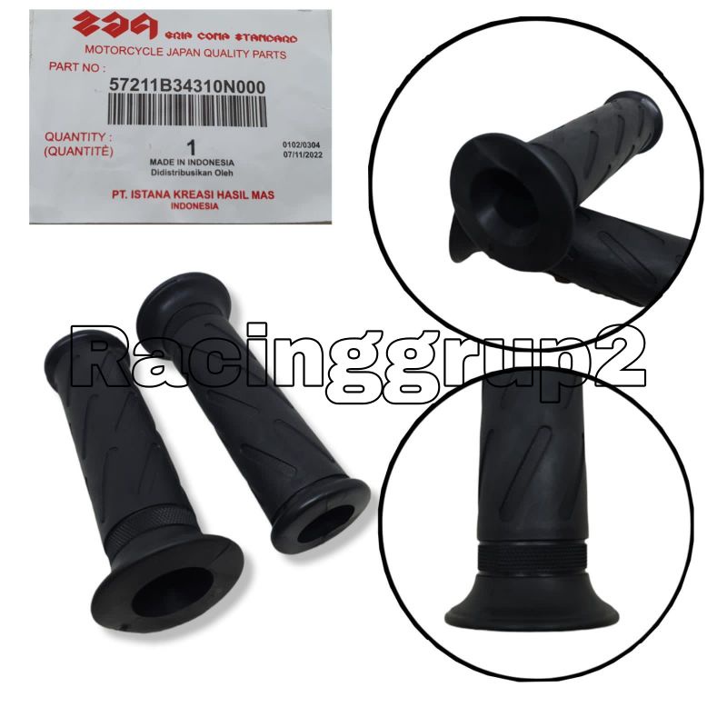 PROMO HANDGRIP HANDPAD KARET PEGANGAN STANG SUZUKI SATRIA FU 150