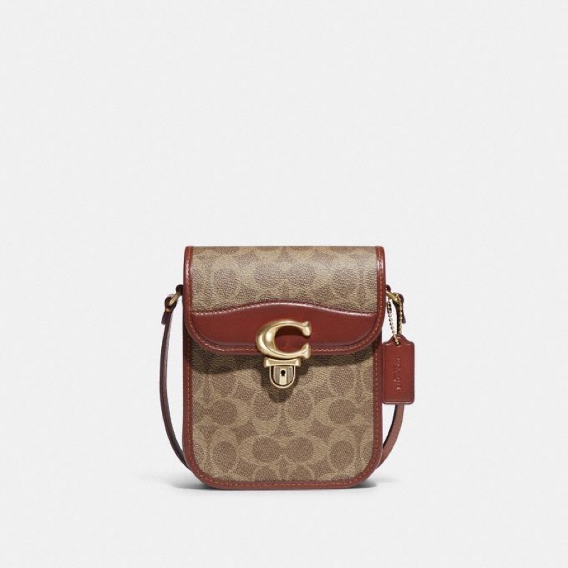 Coach Tall Studio Crossbody In Signature Canvas (C8484)