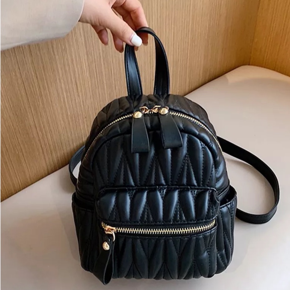 TAS RANSEL ISABELA 2 IN 1 MULTYFUNSI MODEL TERBARU-HITAM