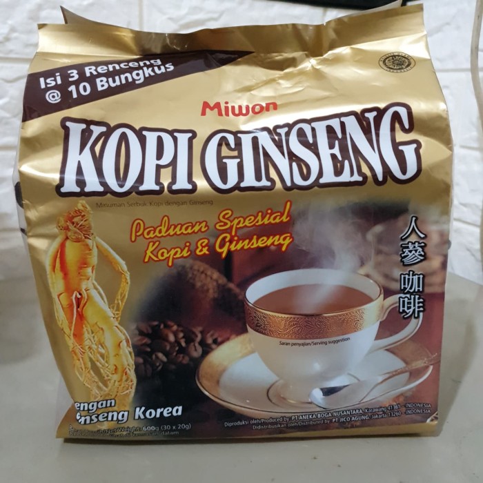 

PROMO Kopi Ginseng Miwon isi 30 sachet