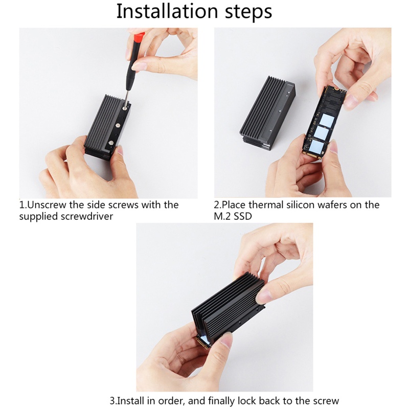 Bt Aluminium Untuk M.2 NVME SSD Heat Sink Mendukung Untuk M.2 NVME SSD 2280dekstop Dedic