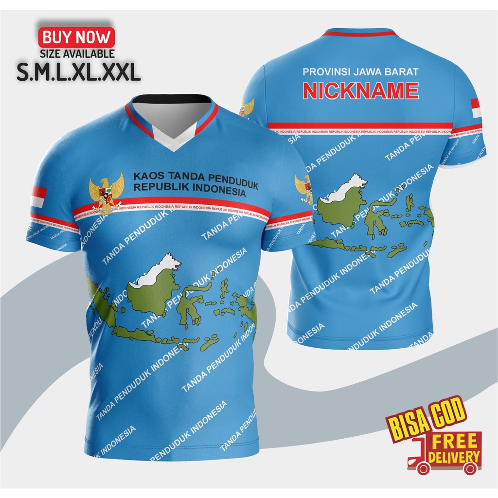 Baju Kaos Baju Printing Murah Pria Ktp Keren New / Jersey Ktp Terbaru Free Nickname Custom Fullprint