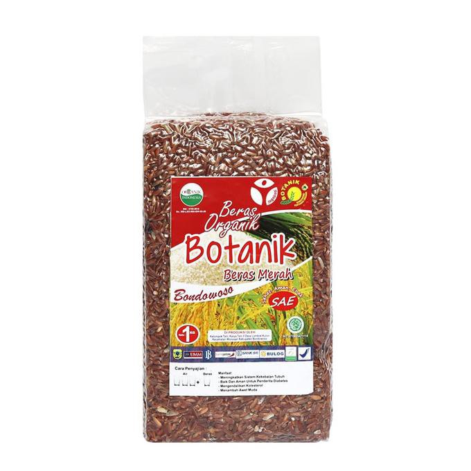 

BERAS- BERAS MERAH ORGANIK - BOTANIK - 1KG - WONOSARI BONDOWOSO - JAGAPATI -UNGGULAN.