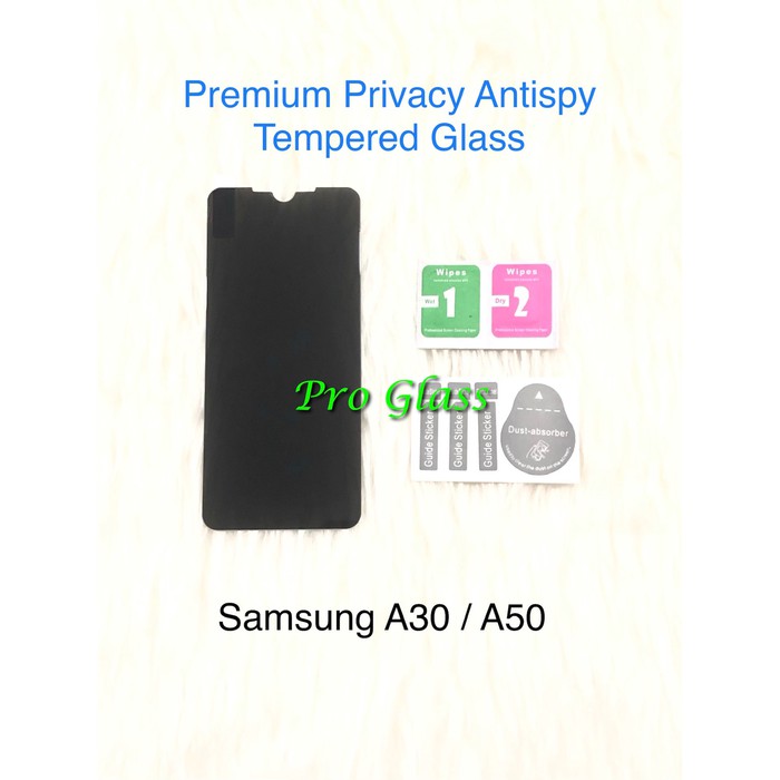 Samsung A30 / A50 Privacy Anti Spy / Antispy Premium Tempered Glass
