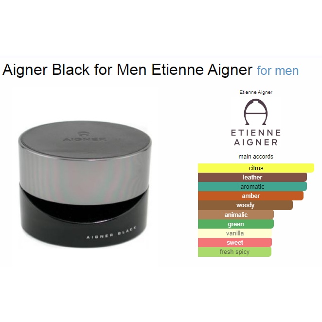 BIBIT PARFUM AIGNER BLACK BY FROMA - ASLI 100%