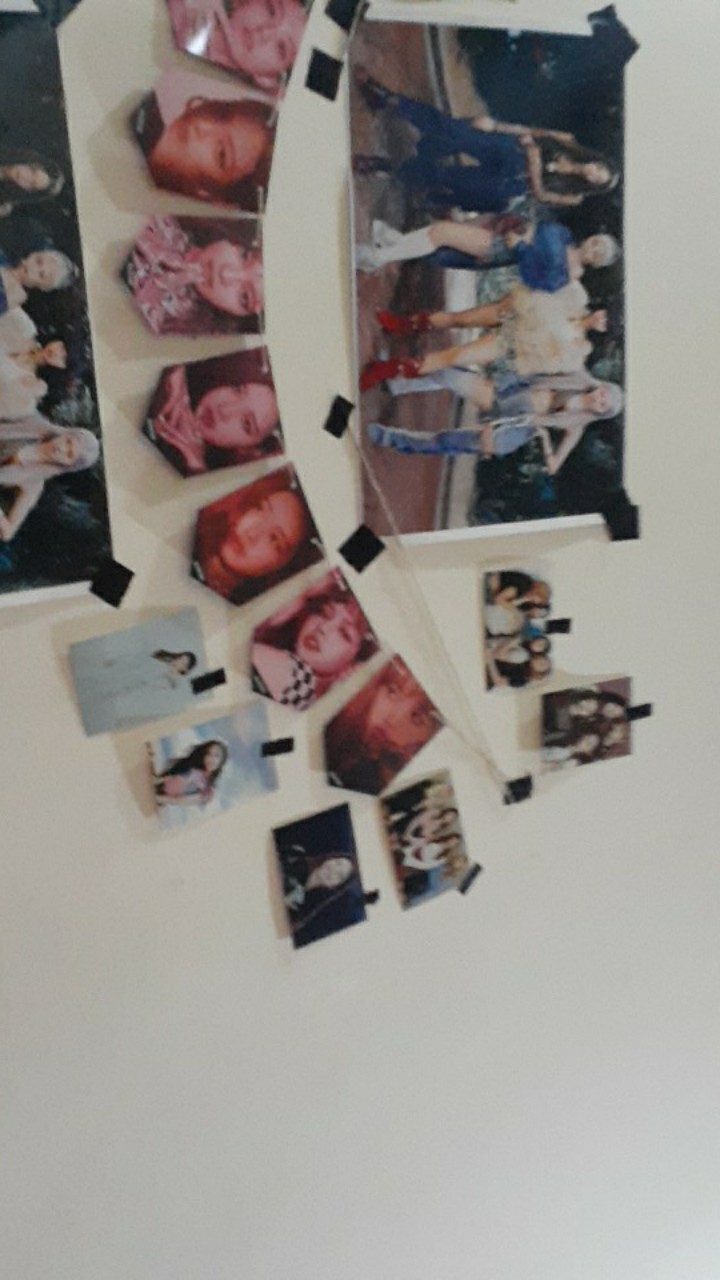 [bayar Di Tempat]poster Kpop Bts Blackpink Diy Gambar Bendera Gantung