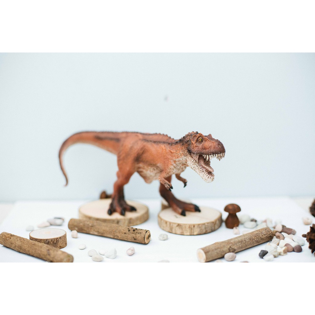 Mojo Fun Green/Red T-Rex Hunting / Tyrannosaurus Rex 87293/87273 - Prehistoric & Extinct - Miniatur