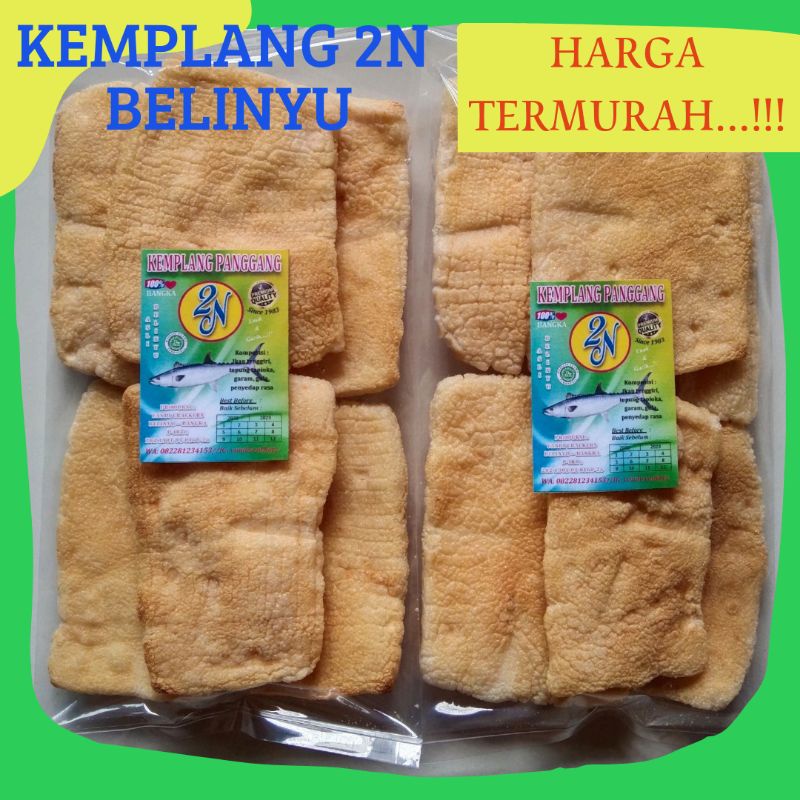 

Kemplang Panggang Kotak Segi / kerupuk bangka /snack bangka / oleh oleh