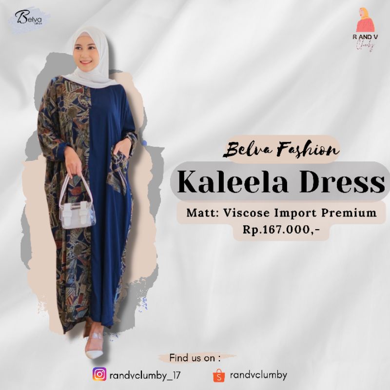 KALEELA DRESS BY BELVA FASHION, DRESS BUSUI FRIENDLY, HOMEDRESS, GAMIS