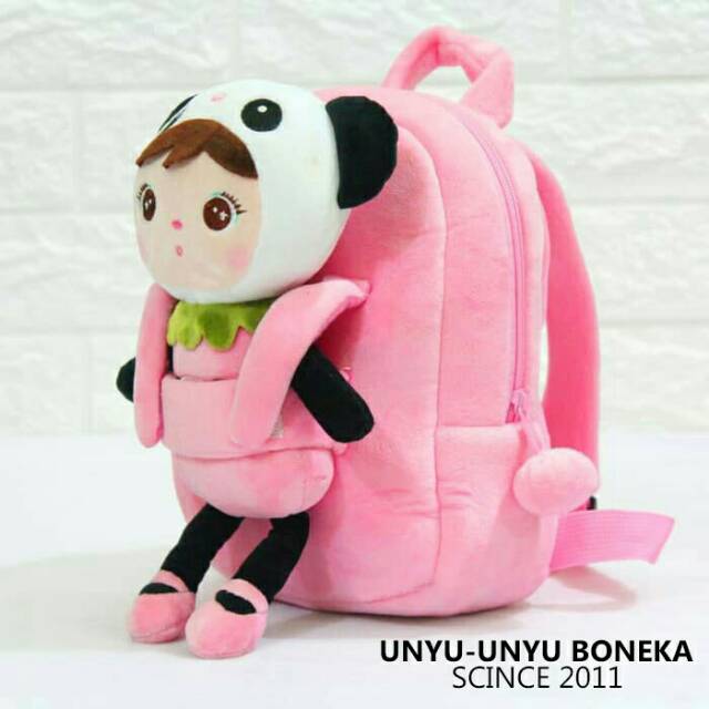 tas ransel metoo Angela strobery panda koala shabby tas sekolah paud kano ultah souvenir