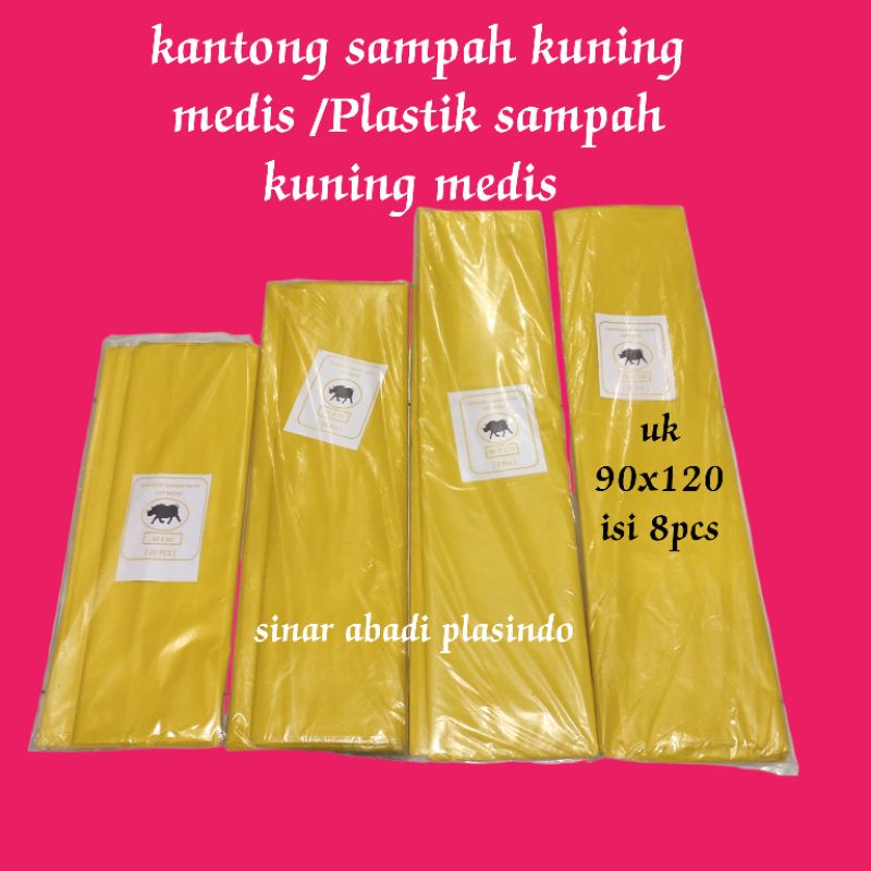 KANTONG PLASTIK SAMPAH UK 90X120,KANTONG PLASTIK SAMPAH MEDIS