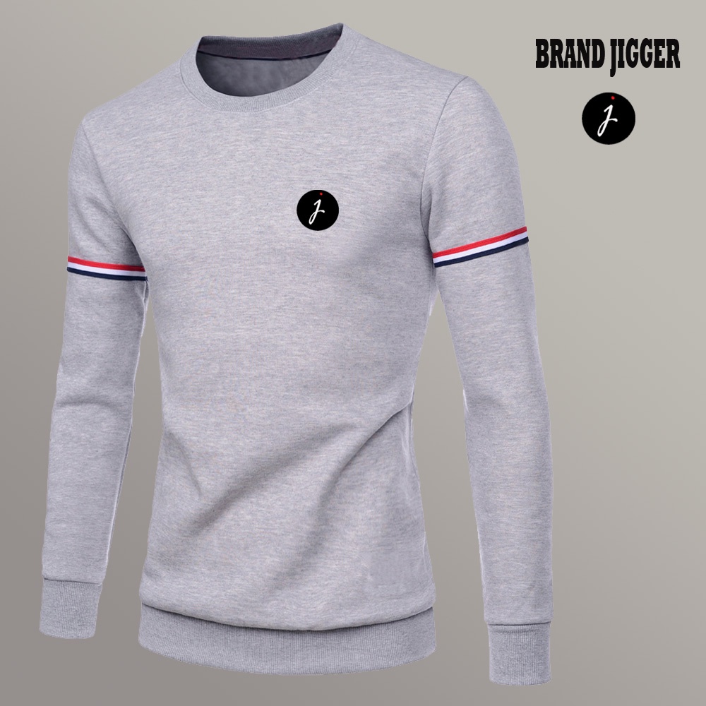 {JIGGER} Sweater Pria model terbaru List tangan / Switer Cowok Distro Switer Suiter Cowok Switer Pri