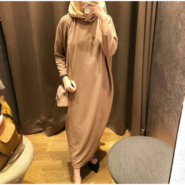 GAMIS BUSUI SPANDEX GERIMIS / GAMIS MENYUSUI / GAMIS BUSUI KANAN KIRI / GAMIS KAOS NYAMAN / GAMIS UKURAN BESAR