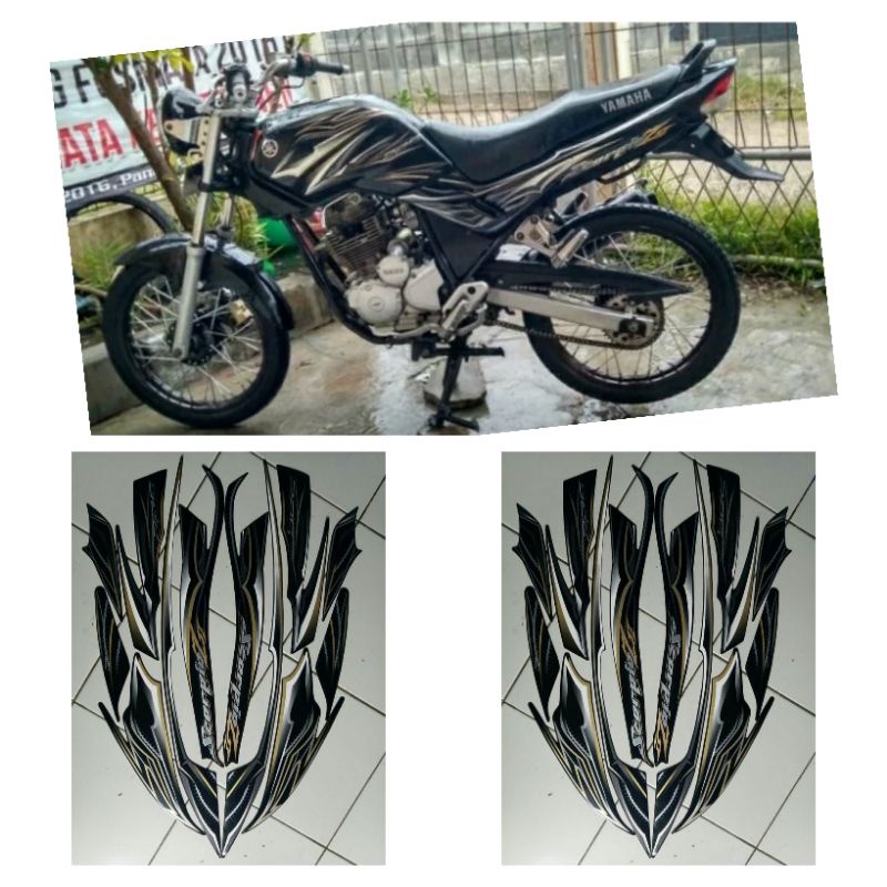 stiker striping yamaha scorpio z 2010 hitam
