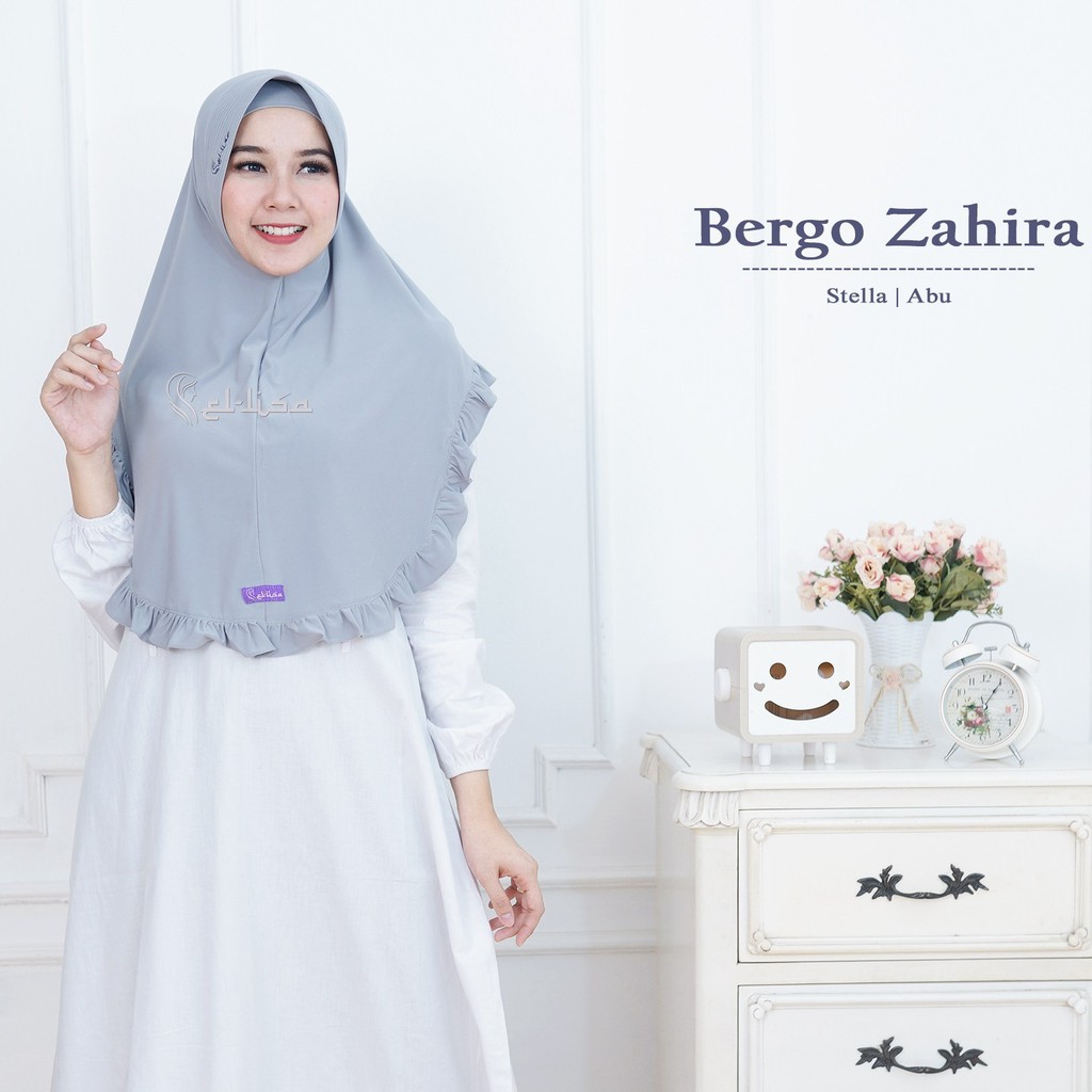 Bergo Zahira Original Ellisa Hijab - Bergo Jilbab Instan