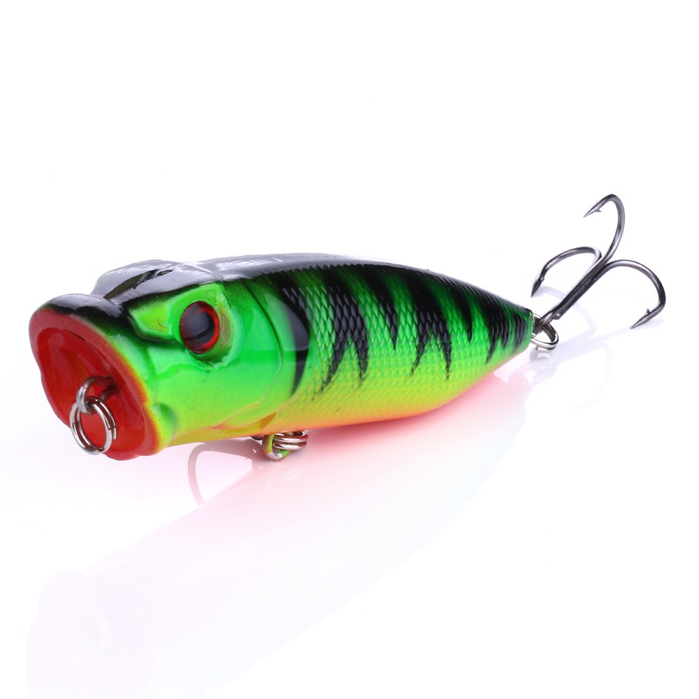 HENGJIA 5PCS 6.5CM/12G Floating Fishing Lure Topwater Popper Bait Wobbler Swimbait Hard Bait Ikan Kecil