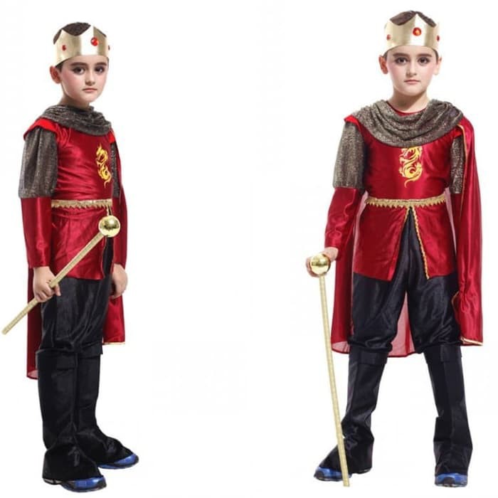 King Prince costume toddler cosplay kostum anak Raja balita halloween