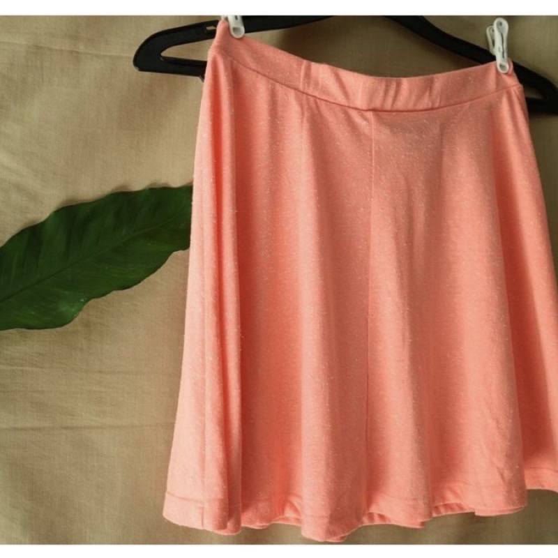 Topshop Orange Flare Skirt / Rok Wanita Topshop