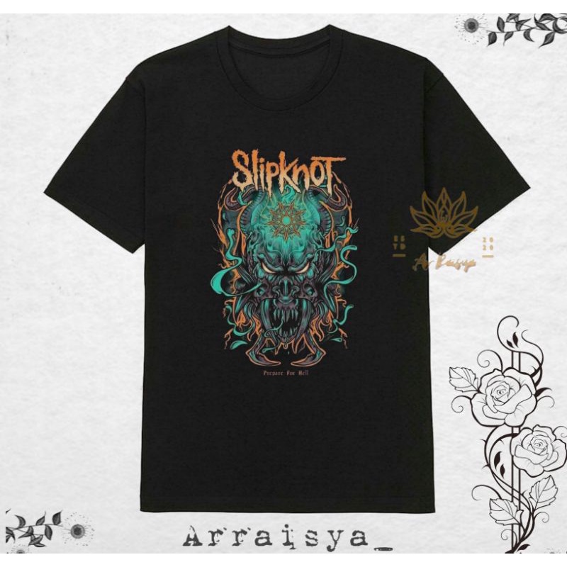 Kaos SlipKnot original/T-shirt Slipknot original/Kaos SlipKnot/T-shirt slipknot/Kaos Band rock /T-sh