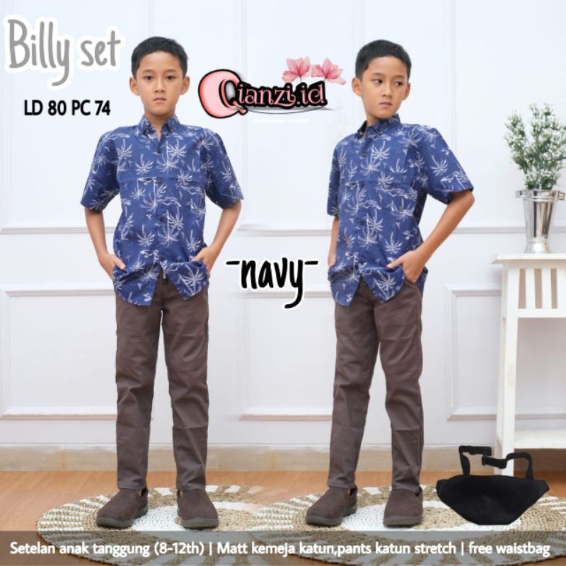 Billy set anak cowok tergantung badan anak