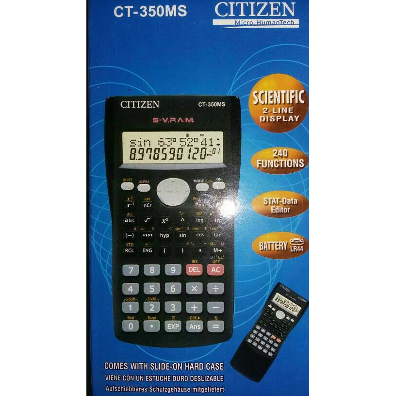 

Kalkulator ScientificCITIZEN Ct 350 Ms