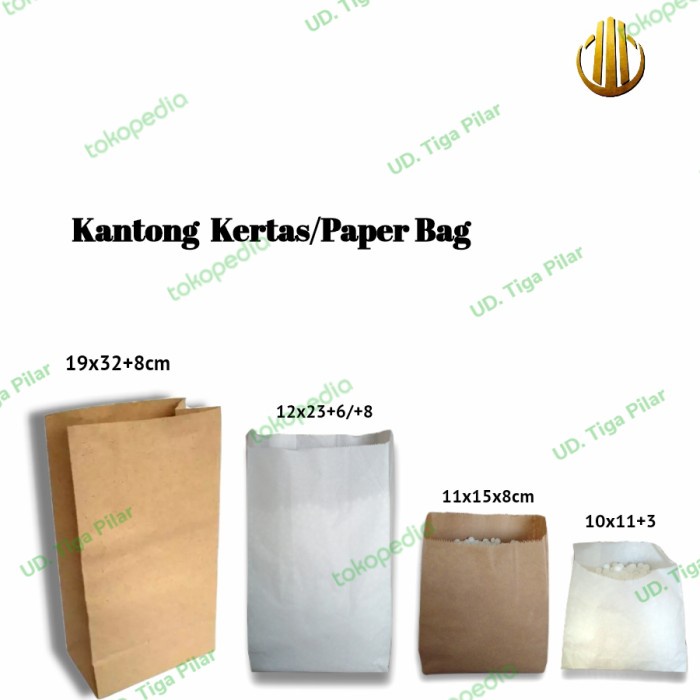 

NEW Kertas kantong/Paper Bag putih/11x15 - Cokelat