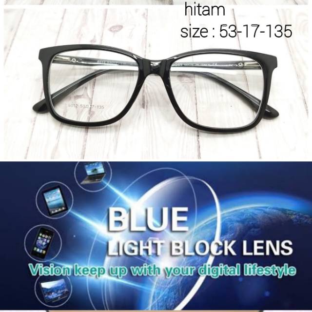 Frame Kacamata Trendy &amp; Terbaru + Lensa BLUERAY , Kaca mata Minus, Kacamata Anti Radiasi