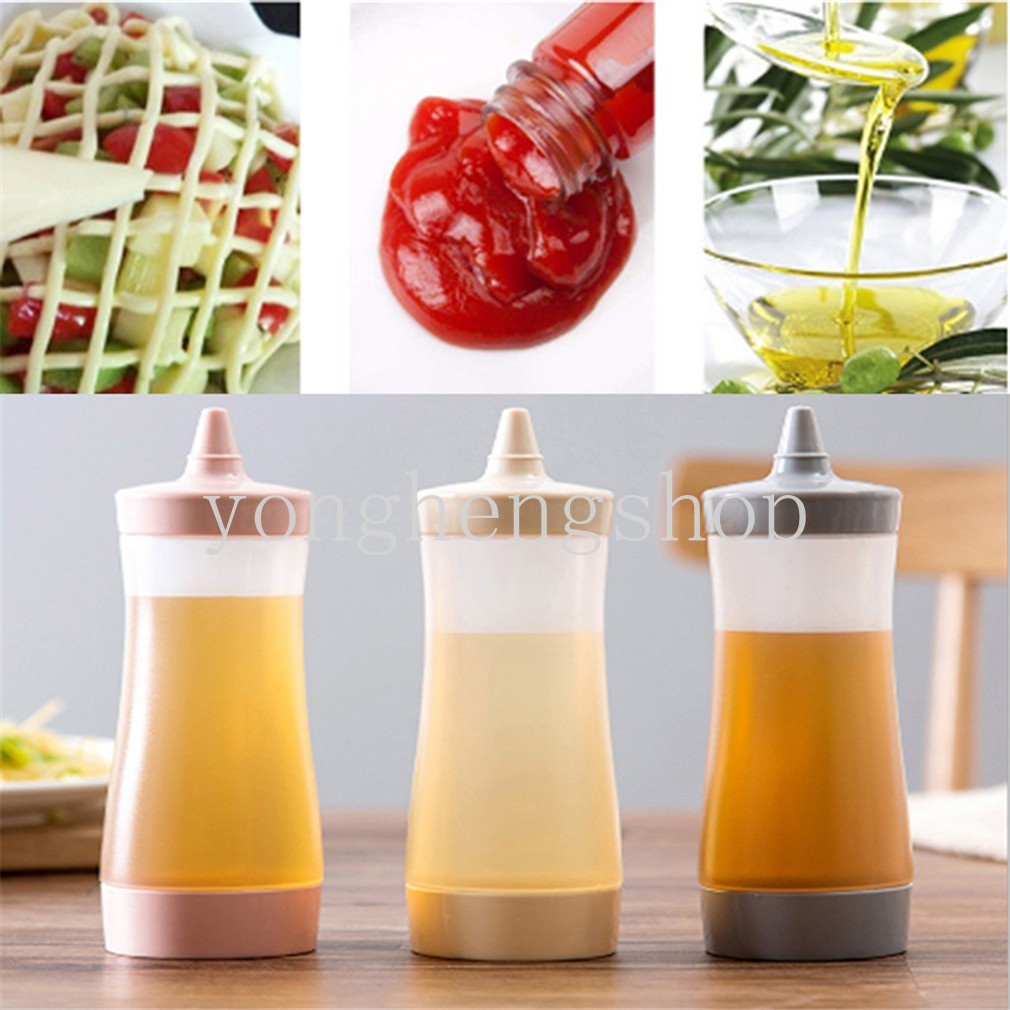 Botol Dispenser Saus / Minyak Zaitun / Mustard / Mayonnaise / Kecap Untuk Dapur