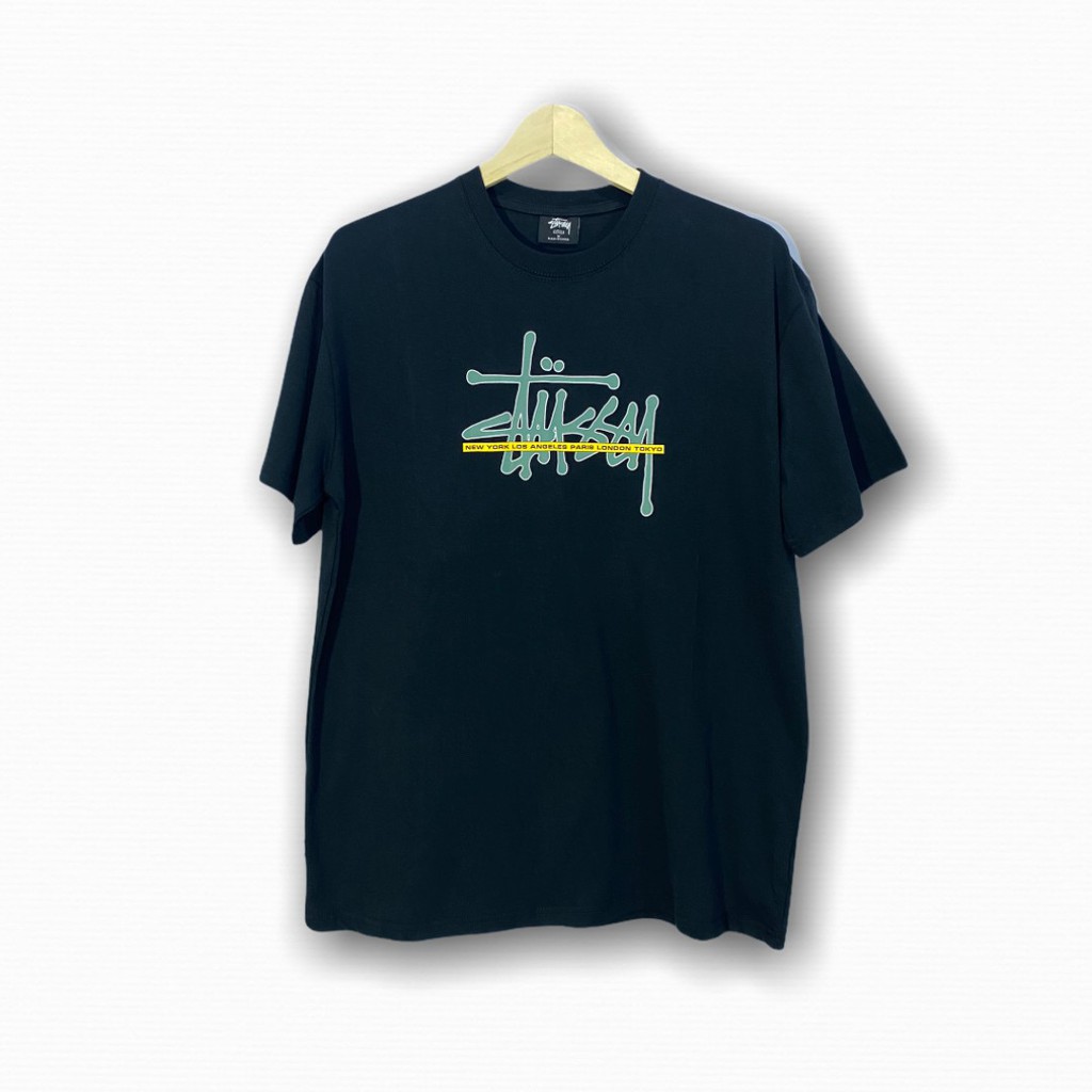 STUSSY INTERNATIONAL TEE BLACK