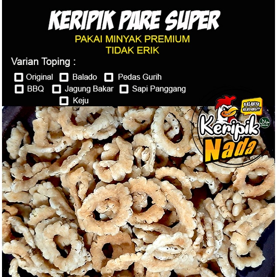 

KERIPIK PARE KUALITAS SUPER | KERIPIK PARE CRISPY 33gr GURIH