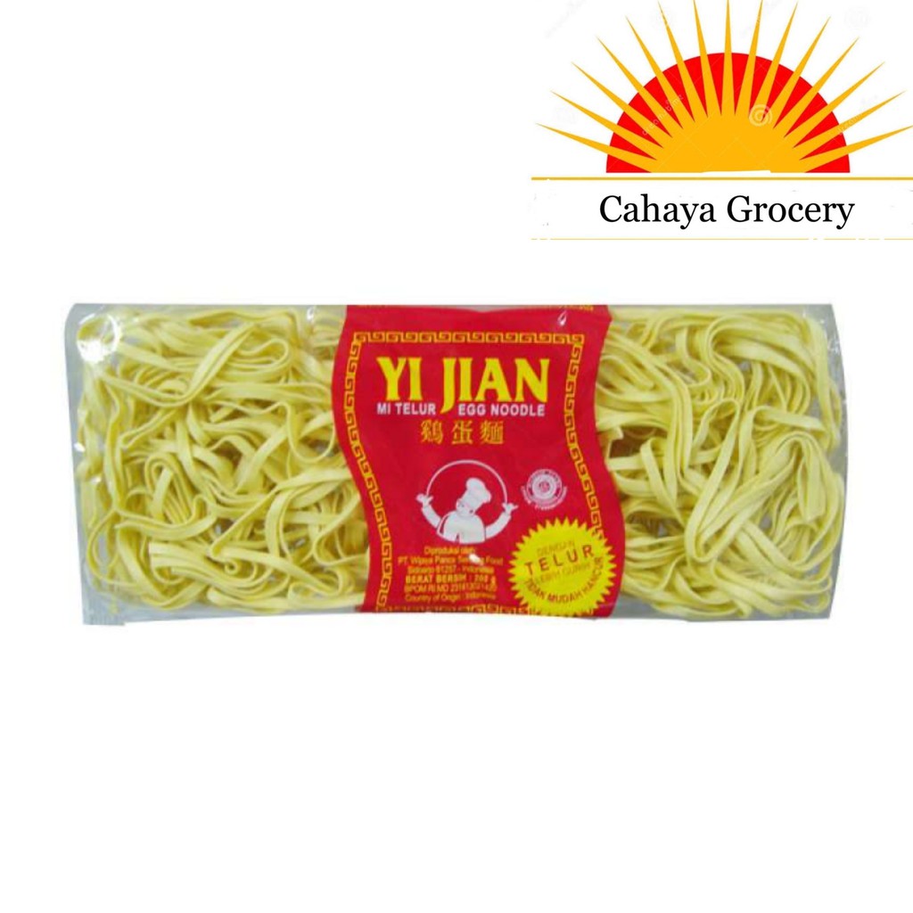 

Yi Jian Egg Noodle / Mie Telur Lebar 200 Gr