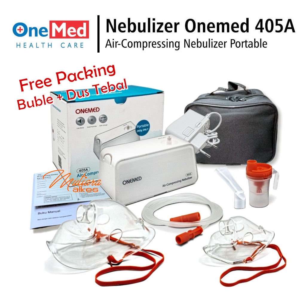 Nebulizer Onemed Compressor 405A Portable - Alat Uap Terapi Pernafasan