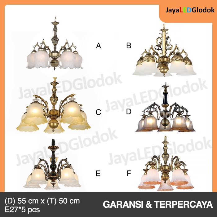 Lampu Gantung Ruang Tamu Hias Klasik Bunga Cabang 5 Hadap Lampu Gantung Ruang Tamu Hias Klasik Bunga Cabang 5 Hadap