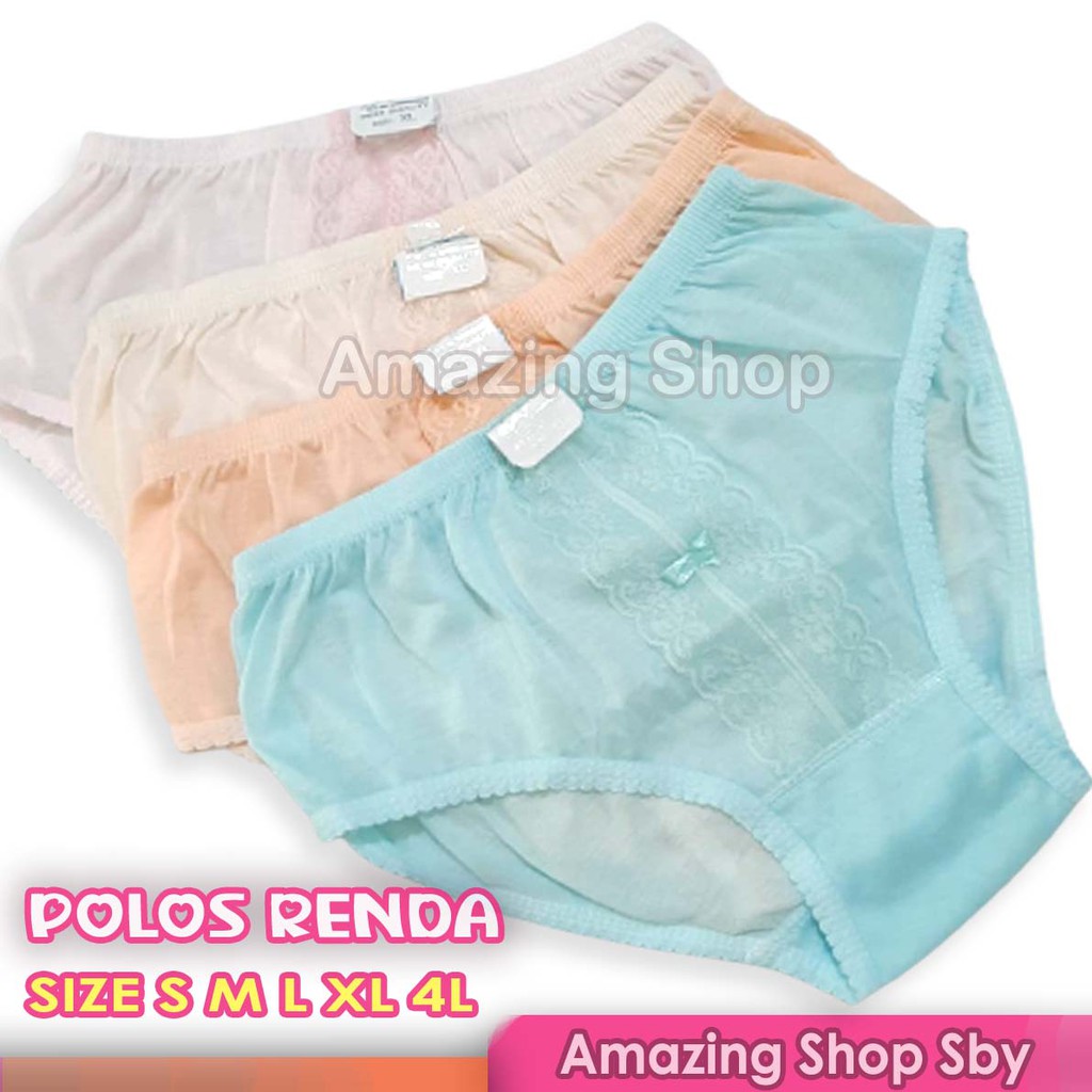 Celana Dalam Wanita Putri Yuliana Nafisya Renda Cantik S M L XL Jumbo Size 4L Murah