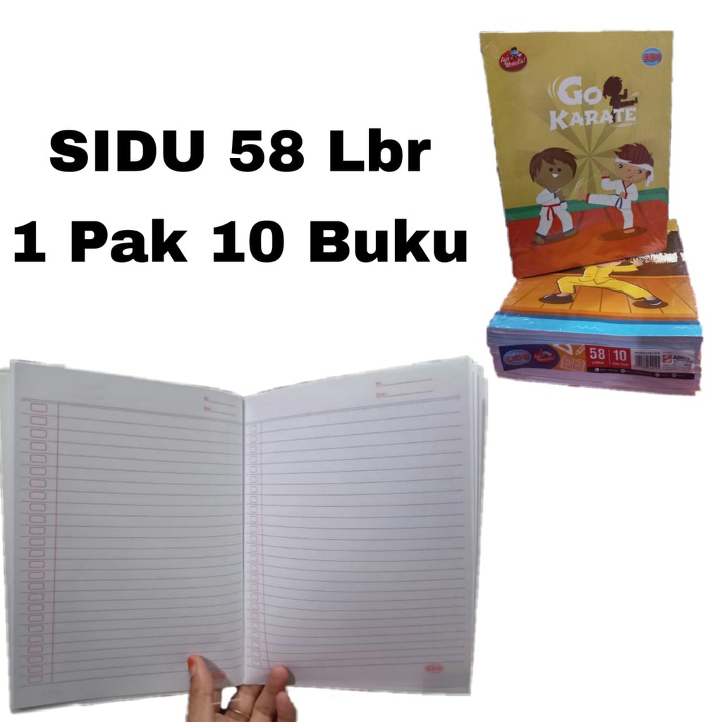 

Buku Tulis Sidu A5 58 Lembar